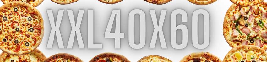 Pizza Party 60X40cm Banner